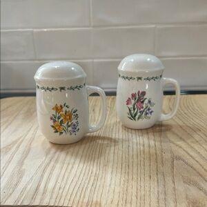 Floral Salt and Pepper shaker set